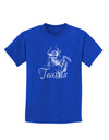 Taurus Illustration Childrens Dark T-Shirt-Childrens T-Shirt-TooLoud-Royal-Blue-X-Small-Davson Sales