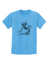 Taurus Illustration Childrens T-Shirt-Childrens T-Shirt-TooLoud-Aquatic-Blue-X-Small-Davson Sales