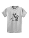 Taurus Illustration Childrens T-Shirt-Childrens T-Shirt-TooLoud-AshGray-X-Small-Davson Sales