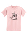 Taurus Illustration Childrens T-Shirt-Childrens T-Shirt-TooLoud-PalePink-X-Small-Davson Sales