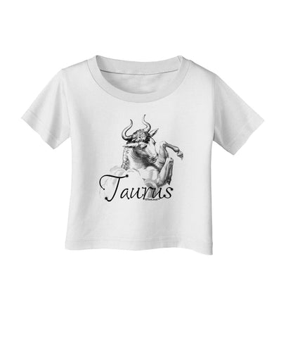 Taurus Illustration Infant T-Shirt-Infant T-Shirt-TooLoud-White-06-Months-Davson Sales