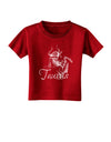 Taurus Illustration Toddler T-Shirt Dark-Toddler T-Shirt-TooLoud-Red-2T-Davson Sales