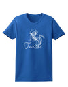 Taurus Illustration Womens Dark T-Shirt-TooLoud-Royal-Blue-X-Small-Davson Sales