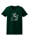 Taurus Illustration Womens Dark T-Shirt-TooLoud-Forest-Green-Small-Davson Sales