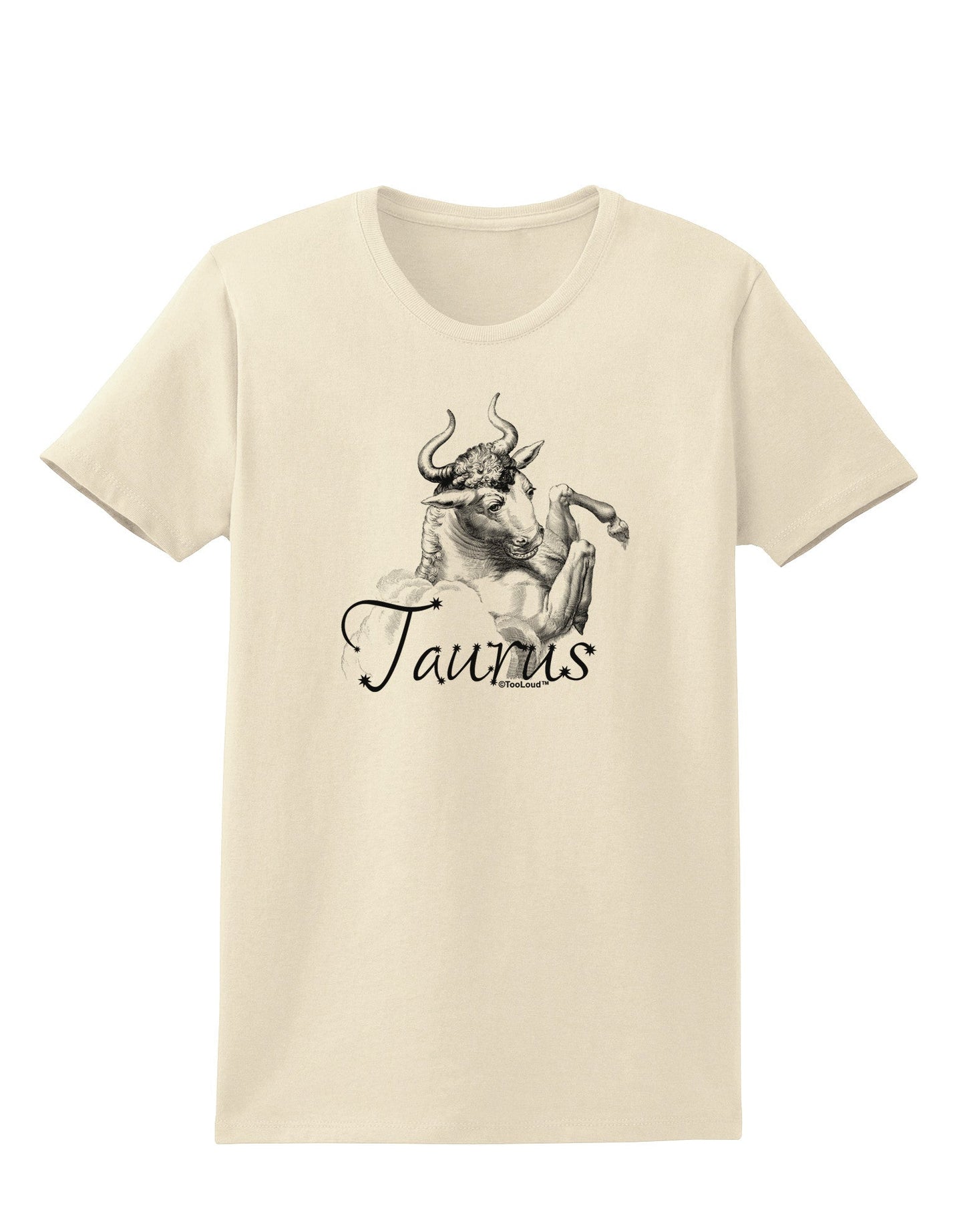 Taurus Illustration Womens T-Shirt-Womens T-Shirt-TooLoud-Natural-X-Small-Davson Sales