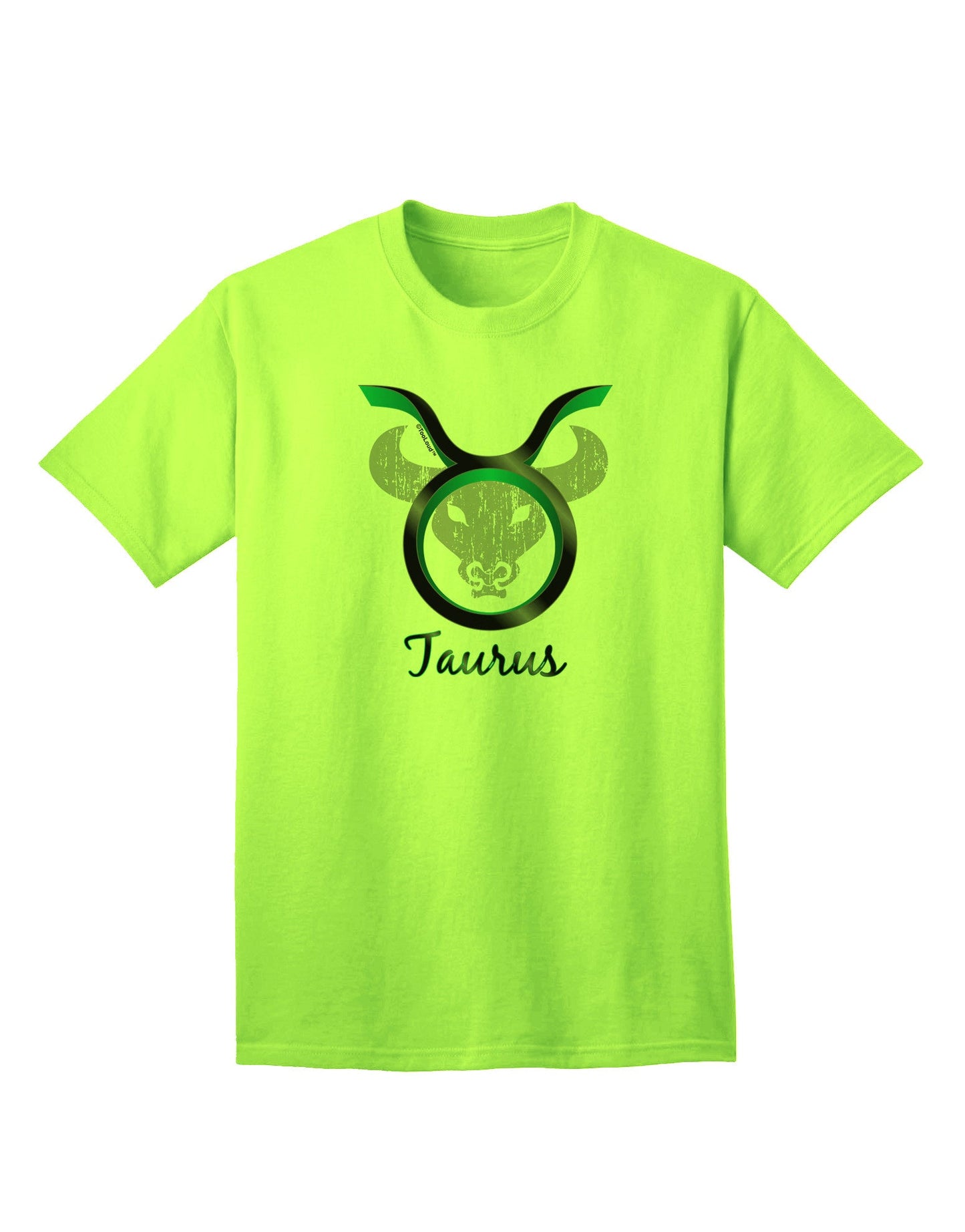 Taurus Symbol Adult T-Shirt-unisex t-shirt-TooLoud-Neon-Green-Small-Davson Sales