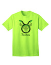 Taurus Symbol Adult T-Shirt-unisex t-shirt-TooLoud-Neon-Green-Small-Davson Sales