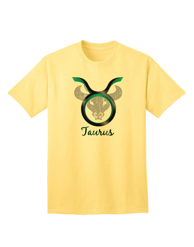 Taurus Symbol Adult T-Shirt-unisex t-shirt-TooLoud-Yellow-Small-Davson Sales