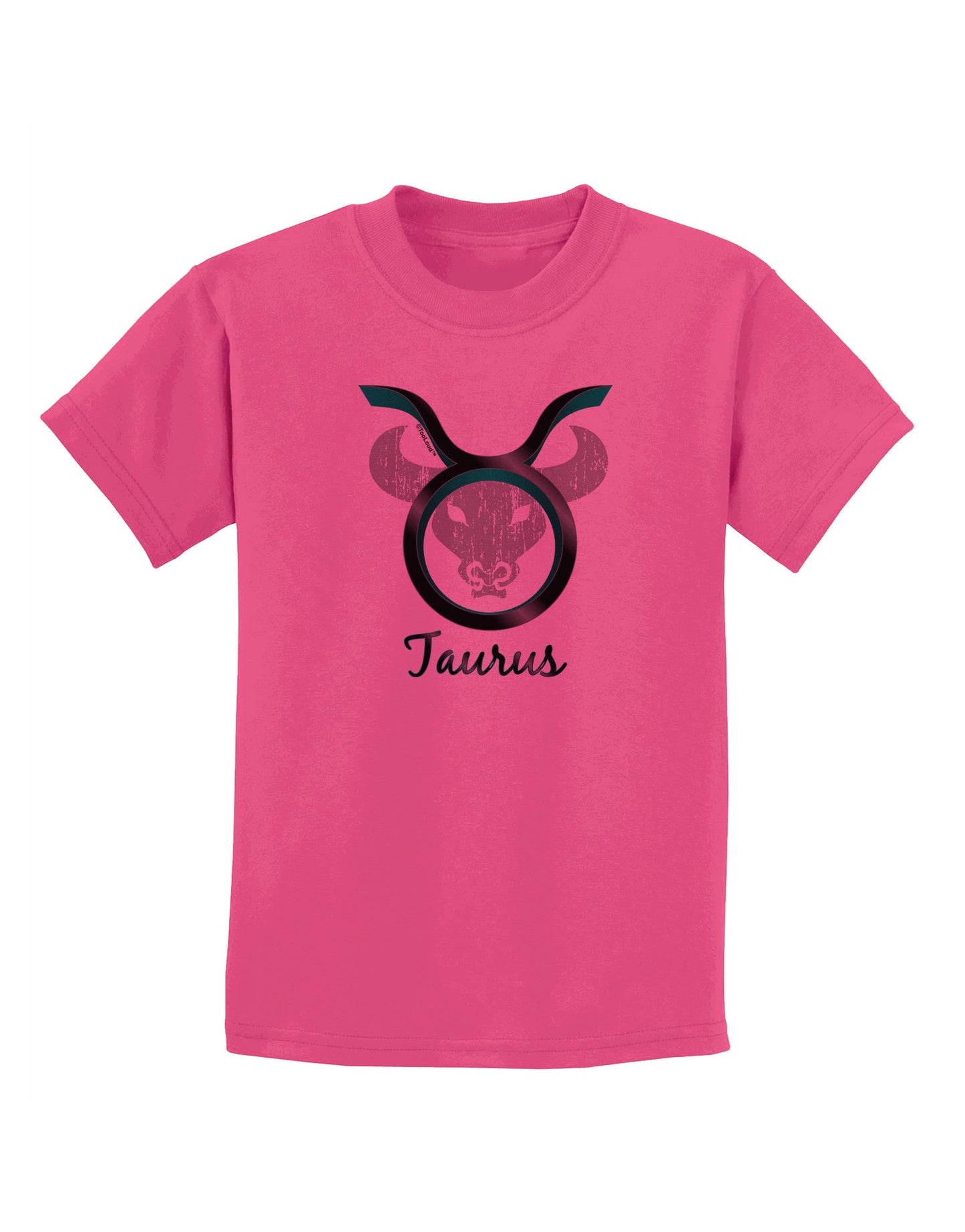 Taurus Symbol Childrens T-Shirt-Childrens T-Shirt-TooLoud-Sangria-X-Small-Davson Sales