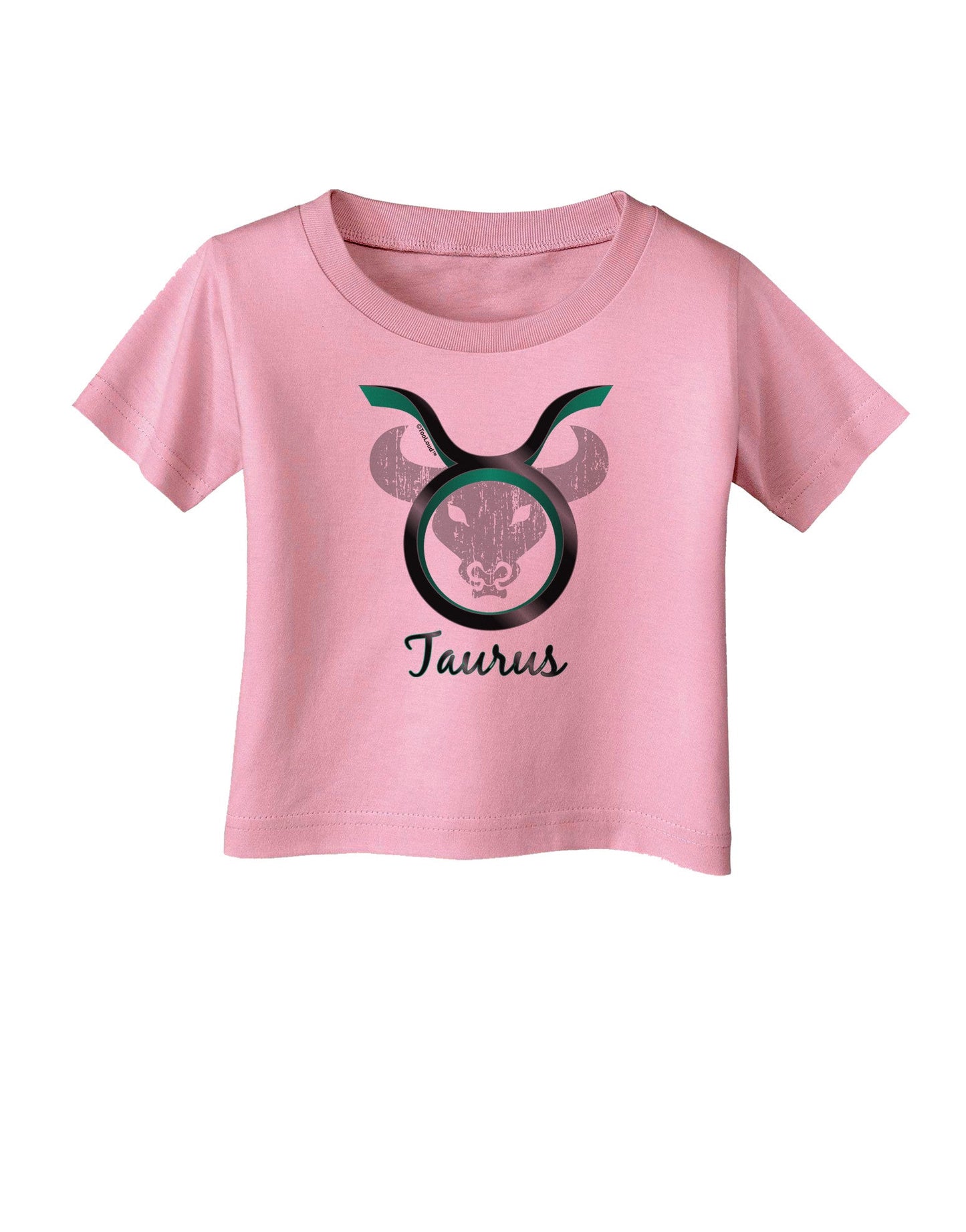 Taurus Symbol Infant T-Shirt-Infant T-Shirt-TooLoud-Candy-Pink-06-Months-Davson Sales
