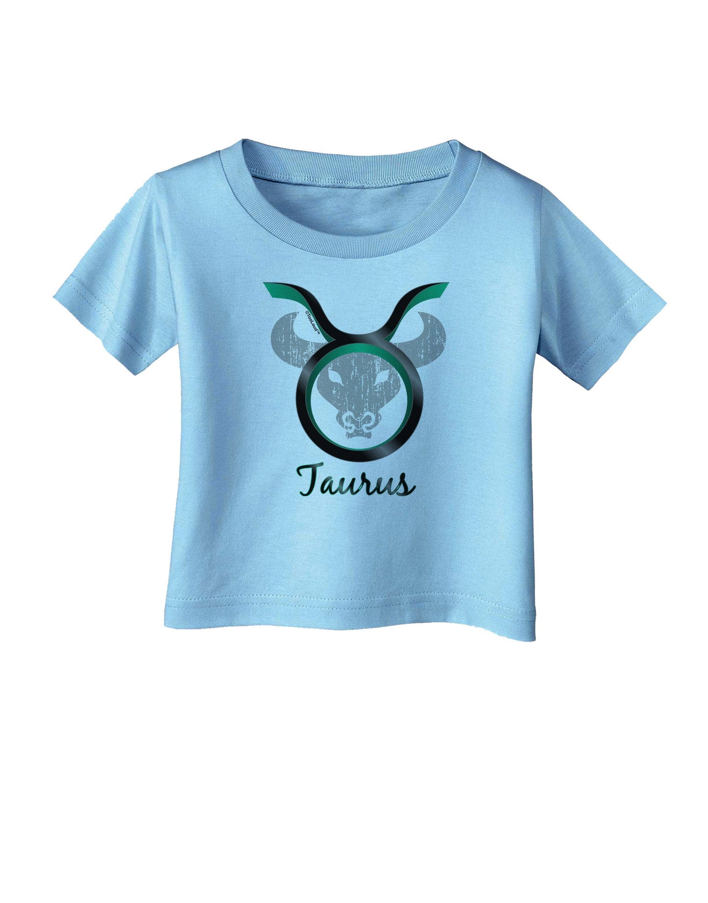 Taurus Symbol Infant T-Shirt-Infant T-Shirt-TooLoud-Aquatic-Blue-06-Months-Davson Sales