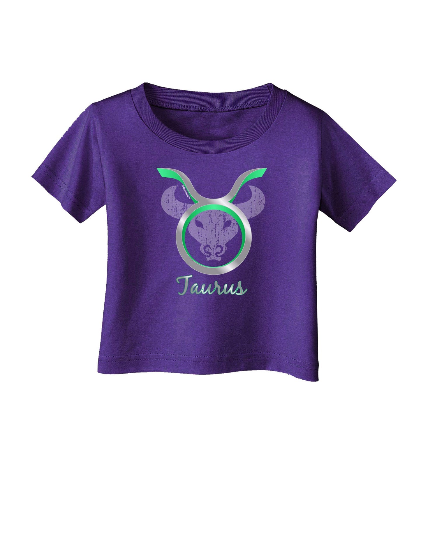 Taurus Symbol Infant T-Shirt Dark-Infant T-Shirt-TooLoud-Purple-06-Months-Davson Sales