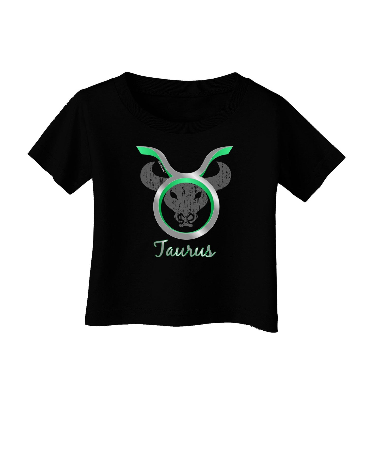 Taurus Symbol Infant T-Shirt Dark-Infant T-Shirt-TooLoud-Black-06-Months-Davson Sales