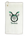 Taurus Symbol Micro Terry Gromet Golf Towel 16 x 25 inch-Golf Towel-TooLoud-White-Davson Sales