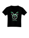 Taurus Symbol Toddler T-Shirt Dark-Toddler T-Shirt-TooLoud-Black-2T-Davson Sales