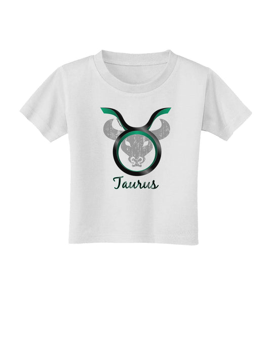 Taurus Symbol Toddler T-Shirt-Toddler T-Shirt-TooLoud-White-2T-Davson Sales