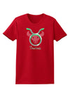 Taurus Symbol Womens Dark T-Shirt-TooLoud-Red-X-Small-Davson Sales