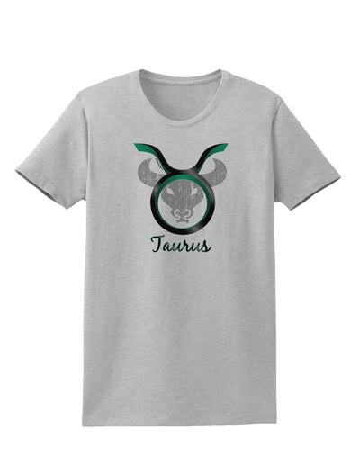 Taurus Symbol Womens T-Shirt-Womens T-Shirt-TooLoud-AshGray-X-Small-Davson Sales