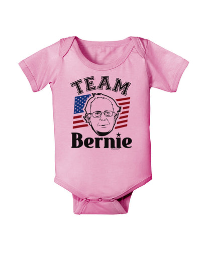 Team Bernie Baby Romper Bodysuit-Baby Romper-TooLoud-Pink-06-Months-Davson Sales