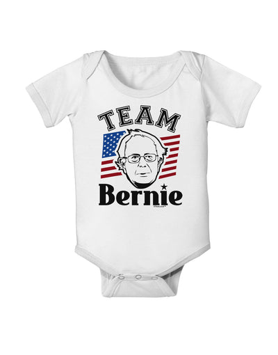 Team Bernie Baby Romper Bodysuit-Baby Romper-TooLoud-White-06-Months-Davson Sales