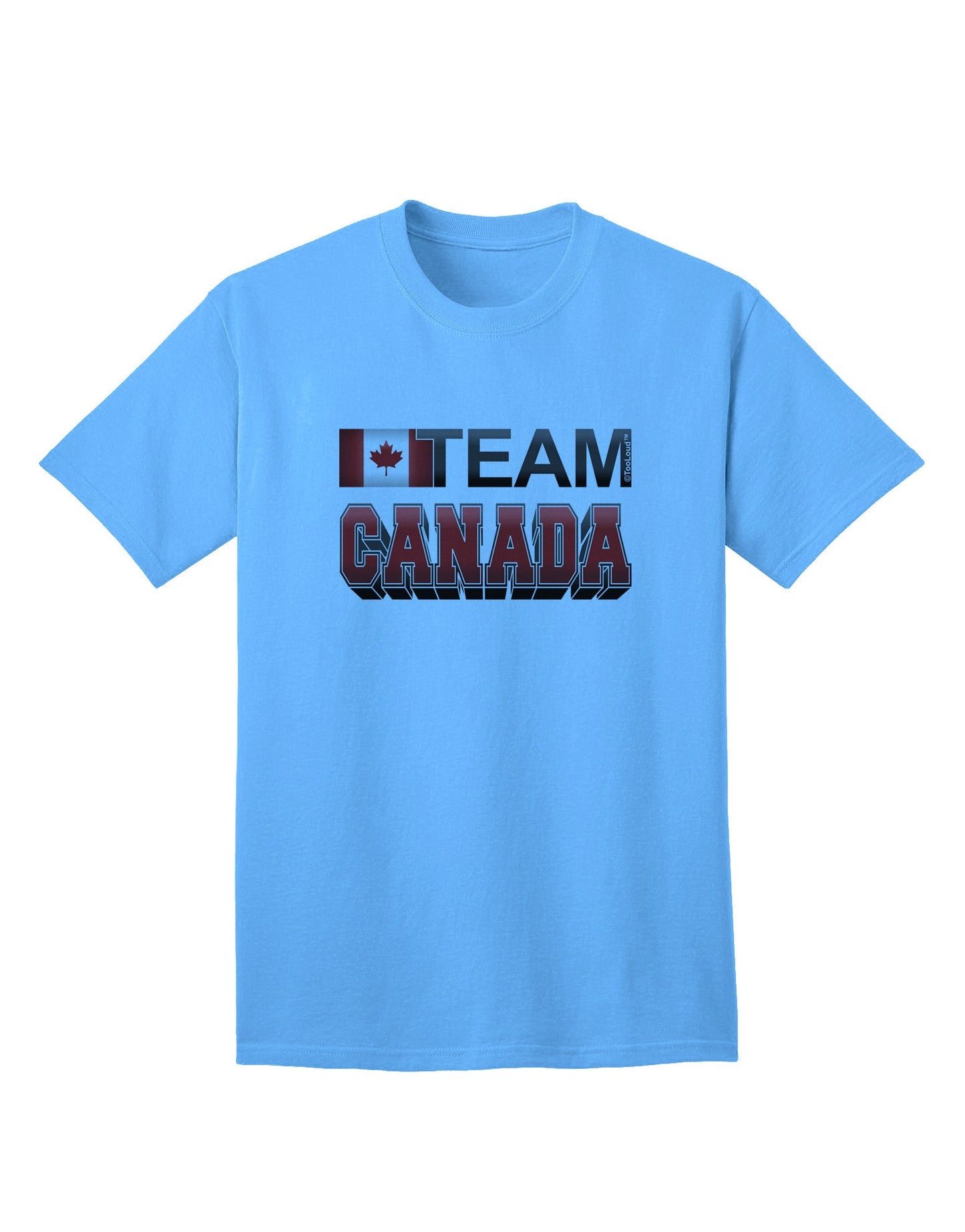 Team Canada Adult T-Shirt - Sporty Edition for the Active Enthusiast-Mens T-shirts-TooLoud-Aquatic-Blue-Small-Davson Sales