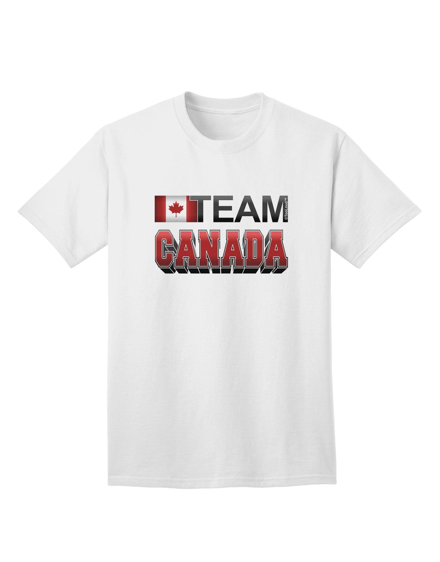 Team Canada Adult T-Shirt - Sporty Edition for the Active Enthusiast-Mens T-shirts-TooLoud-White-Small-Davson Sales
