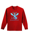 Team Harmony Adult Long Sleeve Dark T-Shirt-TooLoud-Red-Small-Davson Sales