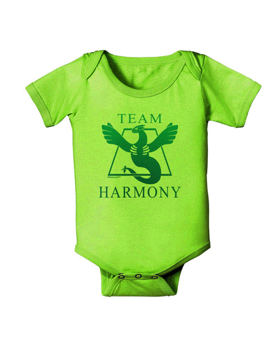Team Harmony Baby Romper Bodysuit-Baby Romper-TooLoud-Lime-06-Months-Davson Sales