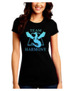 Team Harmony Juniors Petite Crew Dark T-Shirt-T-Shirts Juniors Tops-TooLoud-Black-Juniors Fitted Small-Davson Sales