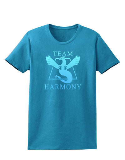 Team Harmony Womens Dark T-Shirt-TooLoud-Turquoise-X-Small-Davson Sales