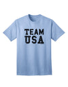 Team USA Distressed Text Adult T-Shirt-unisex t-shirt-TooLoud-Light-Blue-Small-Davson Sales