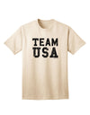 Team USA Distressed Text Adult T-Shirt-unisex t-shirt-TooLoud-Natural-Small-Davson Sales