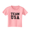 Team USA Distressed Text Toddler T-Shirt-Toddler T-Shirt-TooLoud-Candy-Pink-2T-Davson Sales