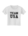 Team USA Distressed Text Toddler T-Shirt-Toddler T-Shirt-TooLoud-White-2T-Davson Sales