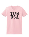 Team USA Distressed Text Womens T-Shirt-Womens T-Shirt-TooLoud-PalePink-X-Small-Davson Sales