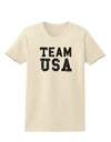 Team USA Distressed Text Womens T-Shirt-Womens T-Shirt-TooLoud-Natural-X-Small-Davson Sales