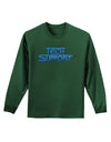 Tech Support Logo Adult Long Sleeve Dark T-Shirt-TooLoud-Dark-Green-Small-Davson Sales