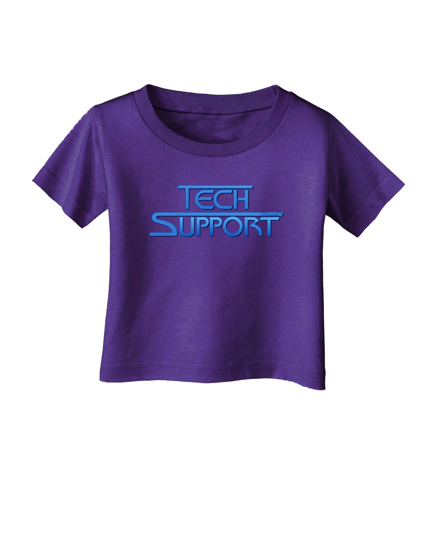 Tech Support Logo Infant T-Shirt Dark-Infant T-Shirt-TooLoud-Purple-06-Months-Davson Sales