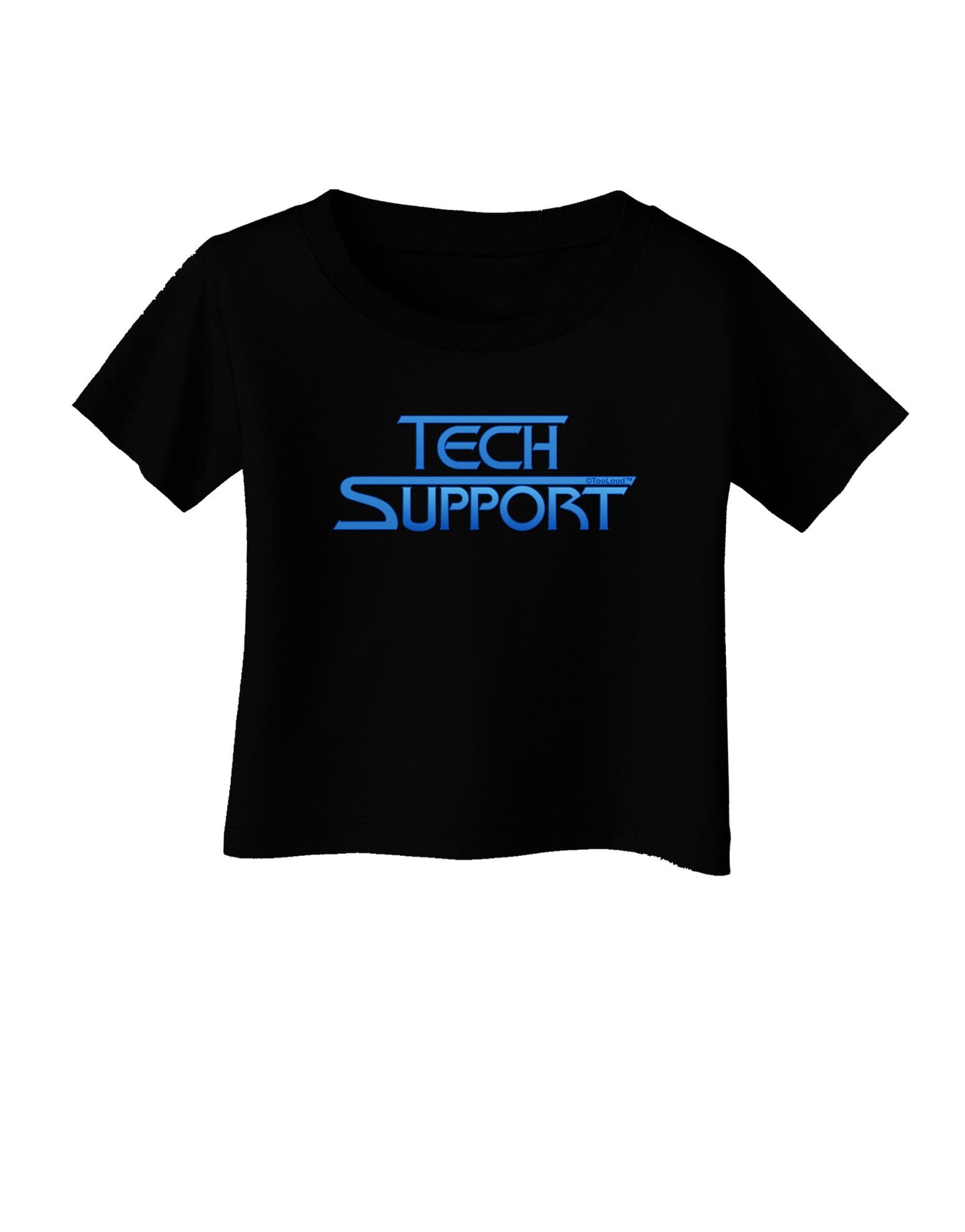 Tech Support Logo Infant T-Shirt Dark-Infant T-Shirt-TooLoud-Black-06-Months-Davson Sales