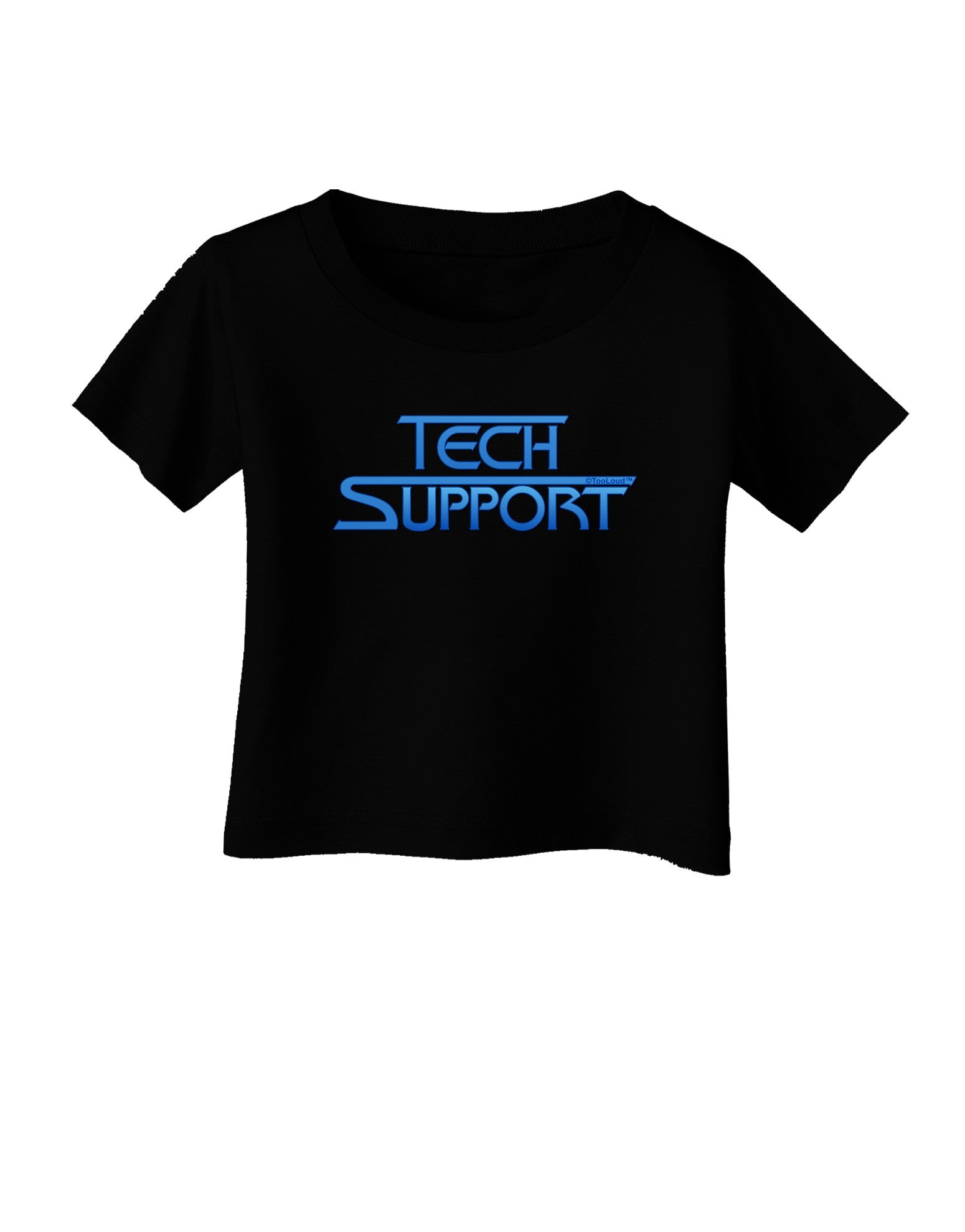 Tech Support Logo Infant T-Shirt Dark-Infant T-Shirt-TooLoud-Black-06-Months-Davson Sales
