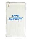 Tech Support Logo Micro Terry Gromet Golf Towel 16 x 25 inch by TooLoud-Golf Towel-TooLoud-White-Davson Sales