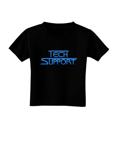 Tech Support Logo Toddler T-Shirt Dark-Toddler T-Shirt-TooLoud-Black-2T-Davson Sales