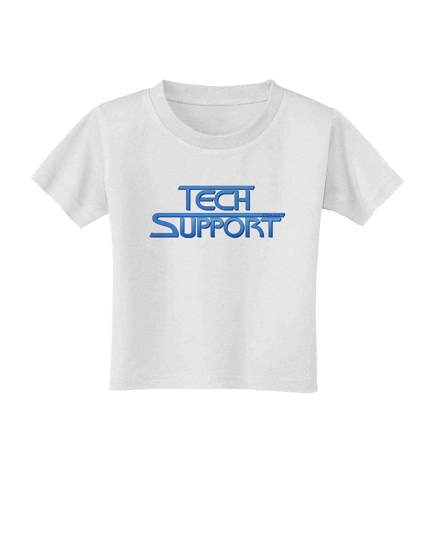 Tech Support Logo Toddler T-Shirt-Toddler T-Shirt-TooLoud-White-2T-Davson Sales
