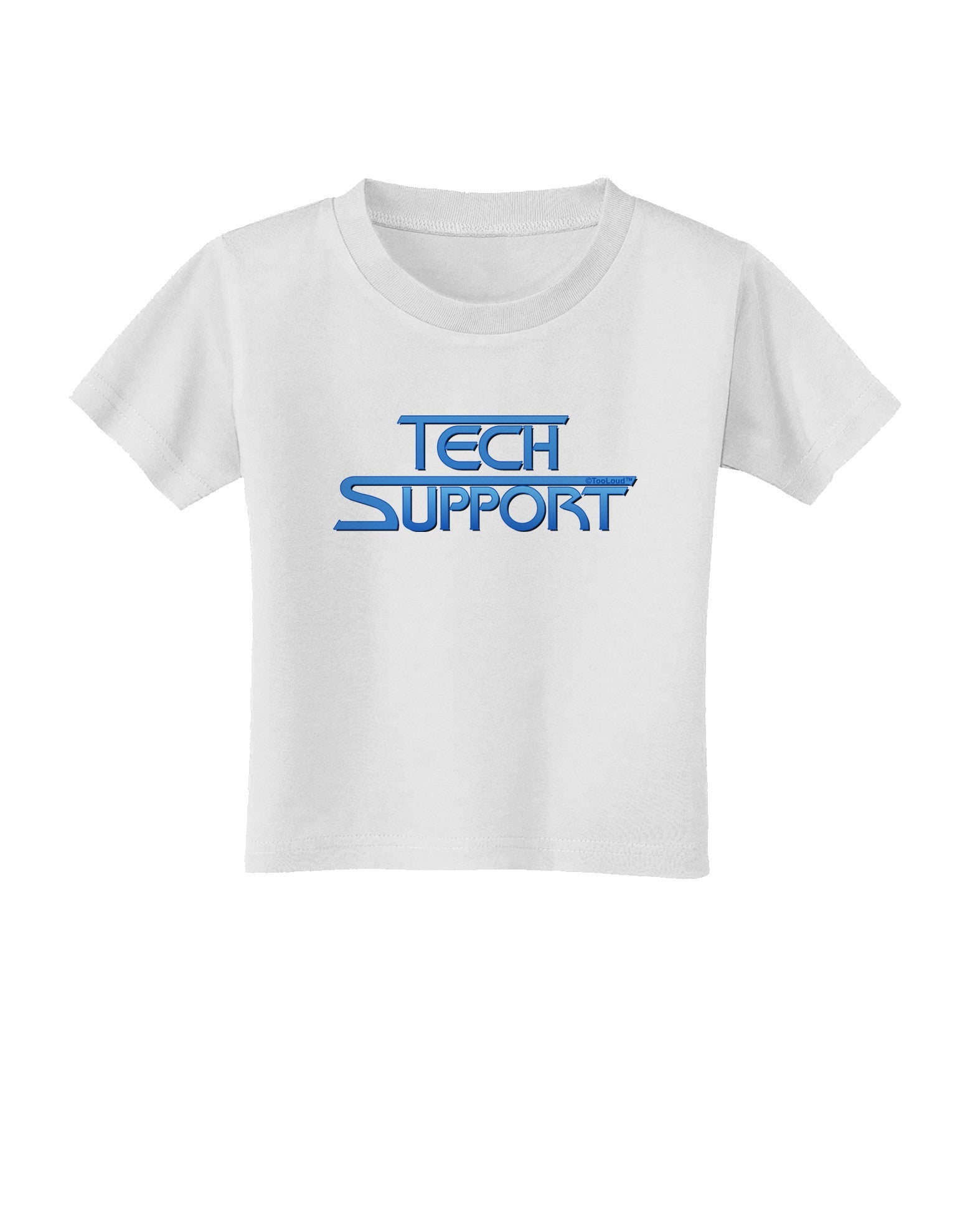 Tech Support Logo Toddler T-Shirt-Toddler T-Shirt-TooLoud-White-2T-Davson Sales
