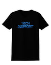 Tech Support Logo Womens Dark T-Shirt-TooLoud-Black-X-Small-Davson Sales