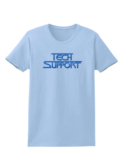 Tech Support Logo Womens T-Shirt-Womens T-Shirt-TooLoud-Light-Blue-X-Small-Davson Sales