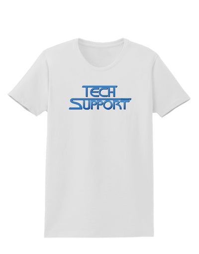 Tech Support Logo Womens T-Shirt-Womens T-Shirt-TooLoud-White-X-Small-Davson Sales