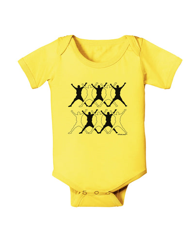 Ten Lords A Leaping Baby Romper Bodysuit-Baby Romper-TooLoud-Yellow-06-Months-Davson Sales