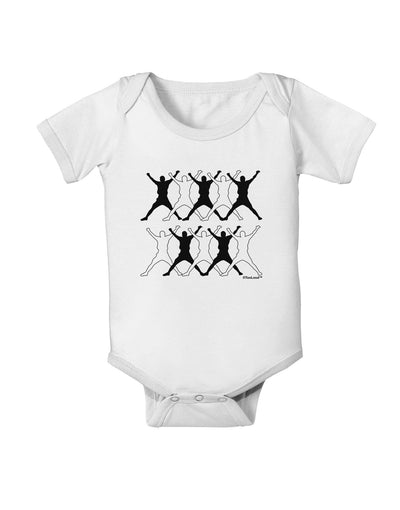 Ten Lords A Leaping Baby Romper Bodysuit-Baby Romper-TooLoud-White-06-Months-Davson Sales