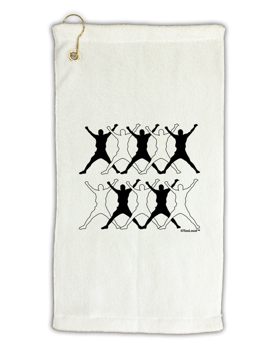 Ten Lords A Leaping Micro Terry Gromet Golf Towel 11&#x22;x19-Golf Towel-TooLoud-White-Davson Sales